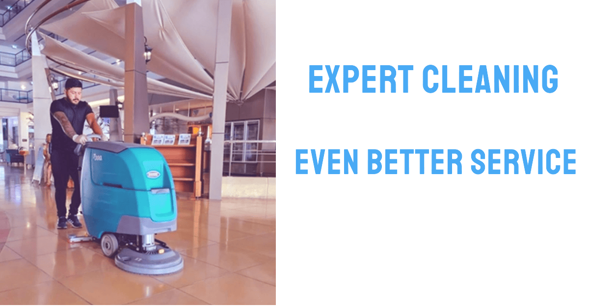 MD Commercial Cleaning Polishing with caption
